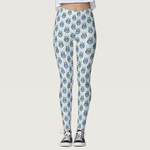 Kleine Blauwe OWLS rekken en maken Leggings