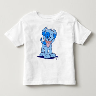 Kleine blauwe puppy children T-shirt