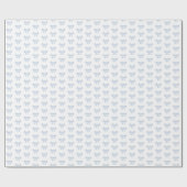 Kleine blauwe strik baby shower jongen verjaardag  cadeaupapier (Vlak)