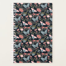 Kleine blauwe vlinderplanner