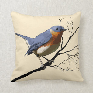 Kleine Blauwe Vogel, kussen
