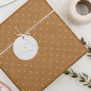 Kleine Blauwgroen Waterverf Baby shower Dank je we Bedankjes Labels