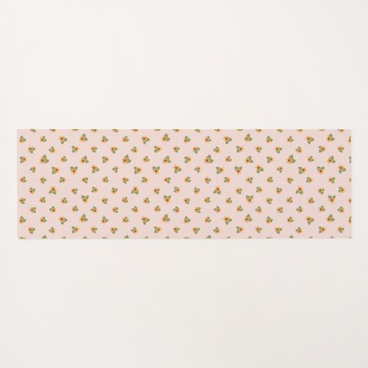Kleine bloem Yoga Mat (Achterkant (horizontaal))