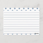 Kleine bloemen Blank Recipe Kaarten (Achterkant)