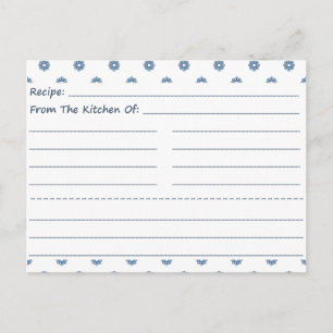 Kleine bloemen Blank Recipe Kaarten