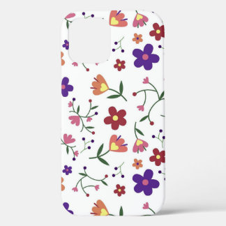 Kleine bloemen iPhone 12 hoesje