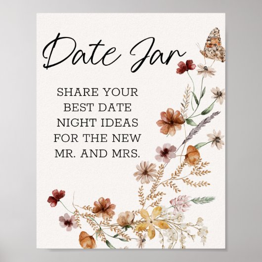  kleine bloemen Datum nacht Poster (Voorkant)