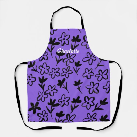 Kleine bloemen schort (Voorkant)