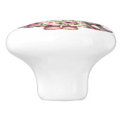 kleine bloemenmeisje gnoom keramische knop (Zijkant)