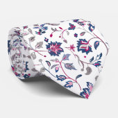 Kleine bloemenpaisley print stropdas (Opgerold)