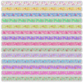 Kleine bloemranden kleuren assortiment sticker (Voorkant)