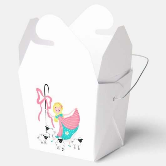 Kleine Bo Peep Favor Box Bedankdoosjes (Geopend)