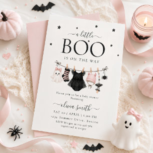 Kleine Boe Is Op Weg Hlloween Baby Shower Kaart