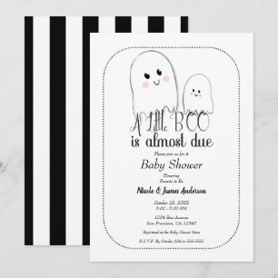 Kleine BOE Verschuldigde Geest Halloween Baby Borr Kaart