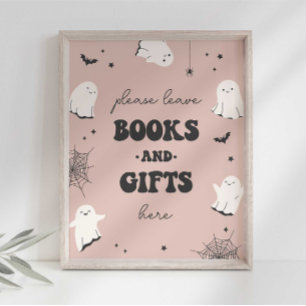 Kleine Boeken en Geschenken Party Sign Poster