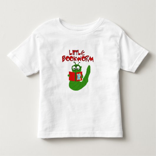Kleine boekenworm kinder shirts (Voorkant)