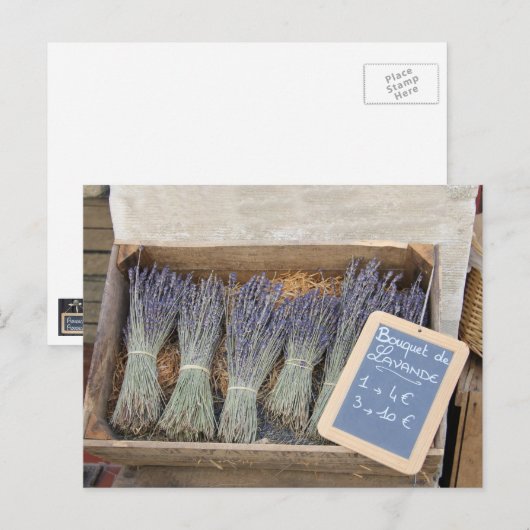 Kleine boeketten van lavendel briefkaart (Voorkant / Achterkant)