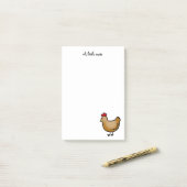 kleine boerderij kip post-it® notes (Op bureau)