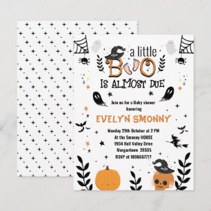 kleine boo baby Baby shower halloween Aankondiging