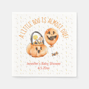 Kleine Boo Halloween Baby Borrel Waterverf Geest Servet