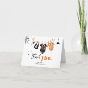 Kleine Boo Halloween baby shower Dank je Bedankkaart