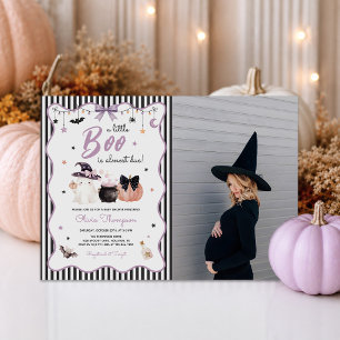 Kleine Boo Halloween Geest Baby Shower Foto Kaart