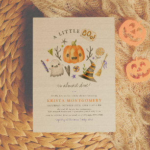 Kleine Boo Halloween Pompoen Baby Shower Kaart