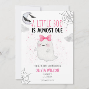 KLEINE BOO IS ALMOST DUE BABY SHOWER UITNODIGING