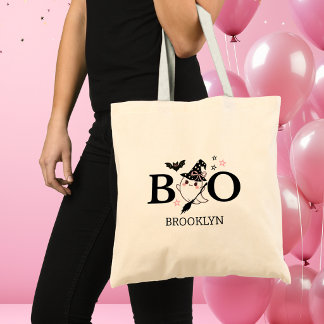 Kleine Boo Roze Meisje Halloween Verjaardag Tote Bag