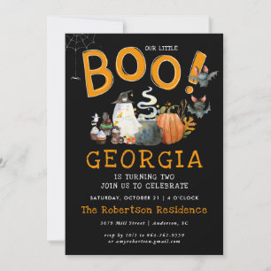 Kleine Boo Spooky Halloween Verjaardagsfeestje