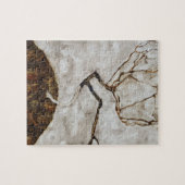 Kleine boom in de late herfst van Egon Schiele Legpuzzel (Horizontaal)