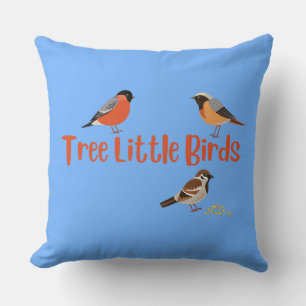 Kleine boomvogels kussen