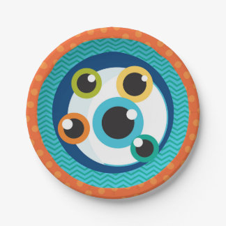 Kleine borden van Monster Baby shower Papieren Bordje