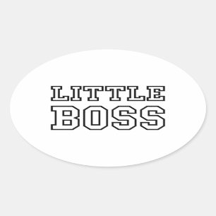 KLEINE BOSS OVALE STICKER
