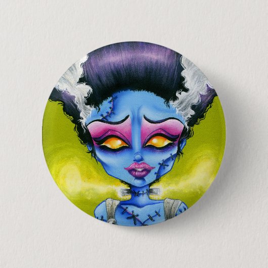 Kleine bride van Frankenstein Ronde Button 5,7 Cm (Voorkant)