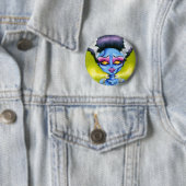 Kleine bride van Frankenstein Ronde Button 5,7 Cm (In situ)