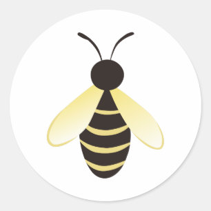 Kleine broedbijen ronde sticker