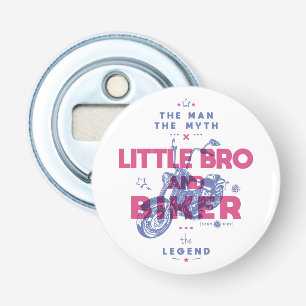 Kleine broer en fietser het man de mythe van de le button flesopener