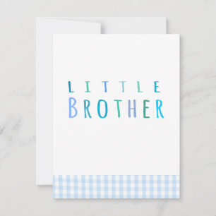 Kleine broer in blauw