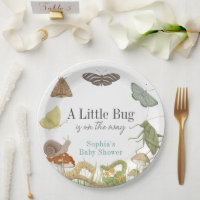 Kleine Bug Insecten Paddenstoel Jongen Baby Shower