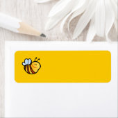 KLEINE BUMBLEBEE WORDT CARTOON KUT HONEY INS ETIKET (Insitu)