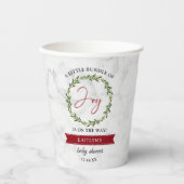 Kleine bundel met vrolijk kerstBaby shower Papieren Bekers (Voorkant)