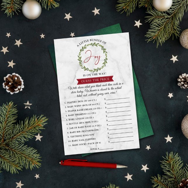 Kleine bundel met vrolijk kerstfeest Baby shower (Creator heeft geüpload)