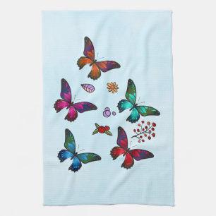  kleine Butterflies Theedoek