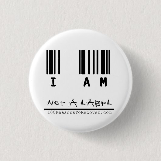 Kleine Button - "Geen label" (Voorkant)