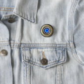 Kleine Button/ Grieks boze oog Ronde Button 3,2 Cm (In situ)