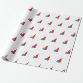 Kleine cactus cadeaupapier (Uitgerold)