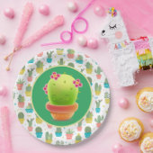 Kleine Cactus Papieren Bordje (Feest)