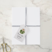 Kleine Cactus Succulent Baby shower Gift Dank je Cadeaulabel (Met Touw)
