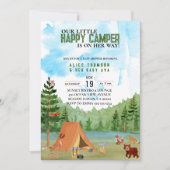 Kleine Camper Camping Adventure Forest baby shower Kaart (Voorkant)